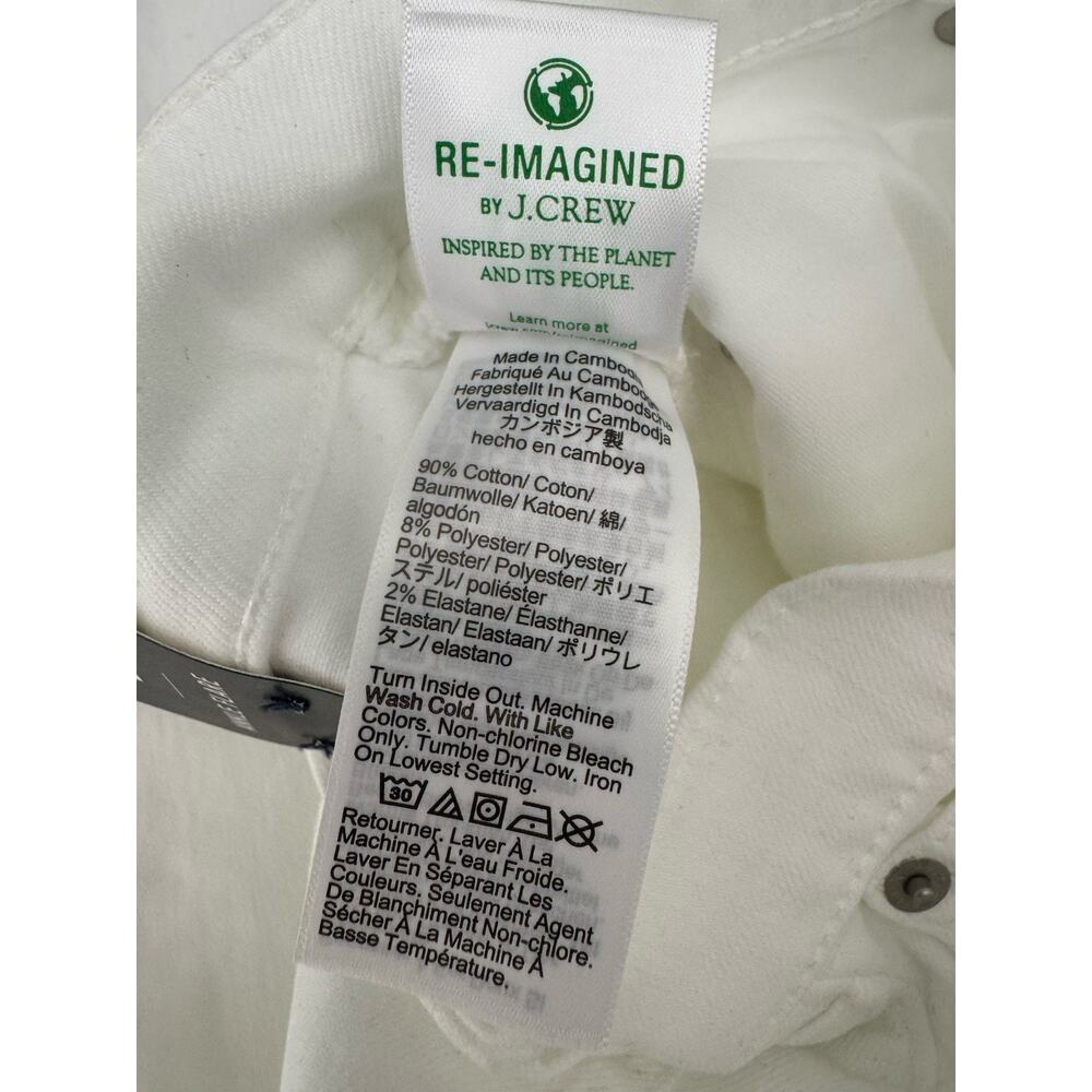 NWT J. Crew White Ankle Flare Jeans Women’s Size 26 Petite - Picture 7 of 7